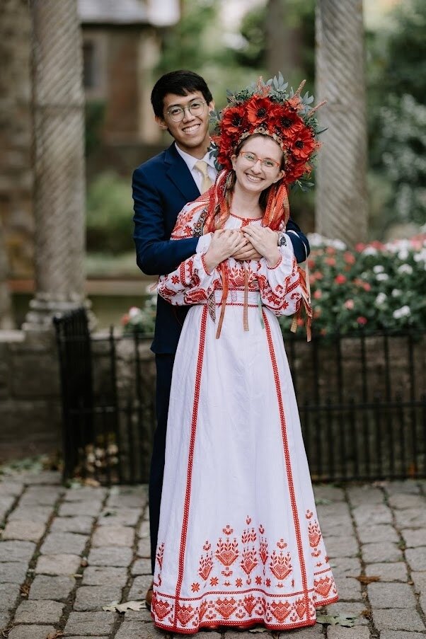 Ukrainian traditional outlet wedding dress